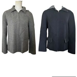 Kate Hill Casuals reversible wool blend  jacket size Large